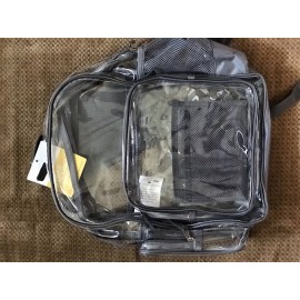EastSport Clear Gray Backpack Heavy Duty  waterproof with padded Strap NEW bag