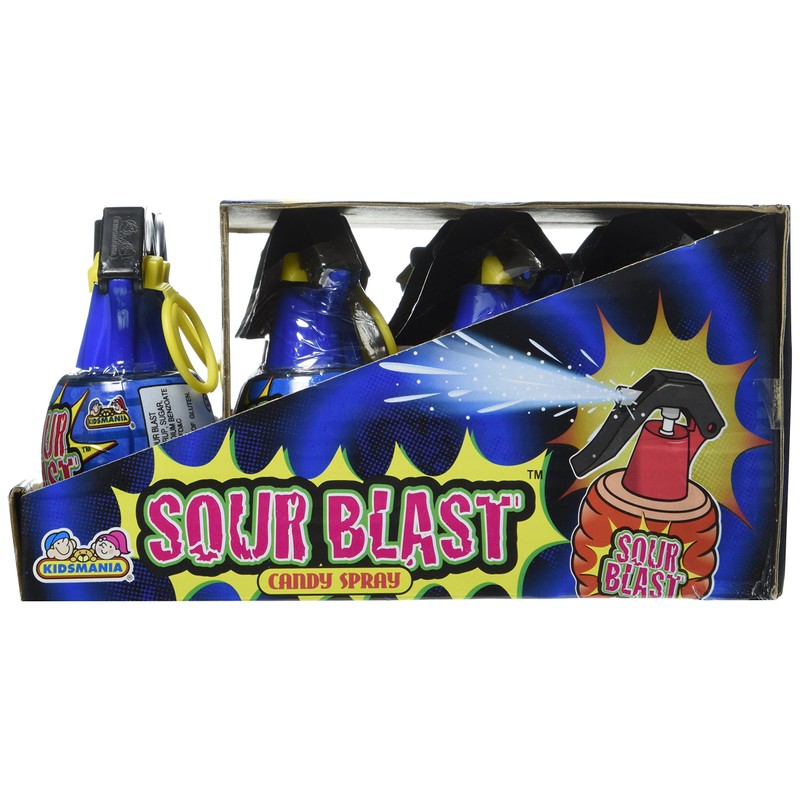 Kidsmania Sour Blast Candy Spray Grenades, 12 Count