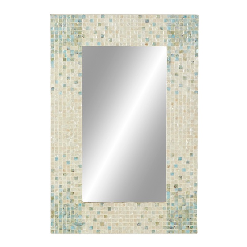 Deco 79 Mother of Pearl Shell Handmade Room Wall Mirror