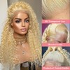 Munx Curly Lace Front Wig Human Hair 13X6 Transparent Deep