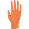 Examination gloves, ABENA Classic Sensitive, M, orange, nitrile, powder free