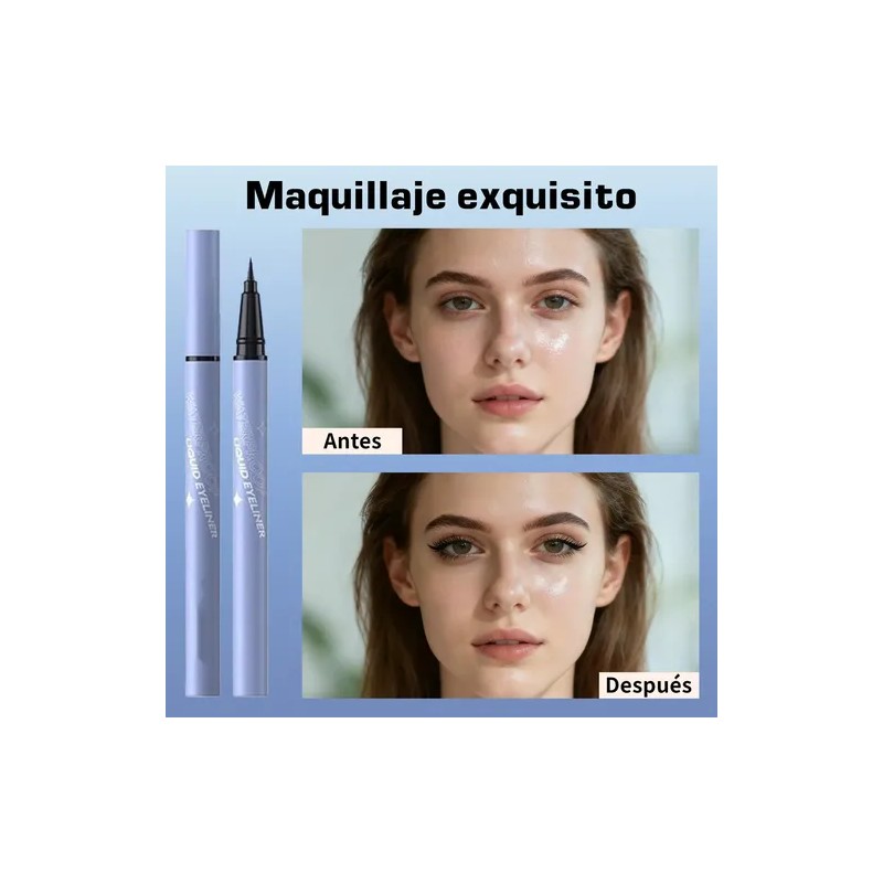 Set De 8 Psc Mascara Polvo Lápiz Labial Eyeliner Concealer