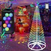 8ft 388 LED Smart LED Christmas Cone Tree Light, Lighted