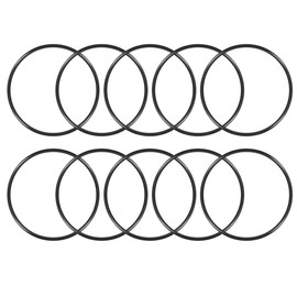 TA-VIGOR 10Pcs Nitrile Rubber O-Rings, 150mm OD 140mm ID 5mm Width Rubber Washers Spacer O-Rings Gasket kit, Metric Sealing Gasket for Hose, Faucet, Automotive, Plumbing