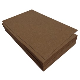 Jtnohx Stiff Felt Sheets, 32 Pcs Felt Fabric for Crafts, 17.78×28.7cm Colour Fabric Square for Art and Craft DIY Supplies (Dark Brown)