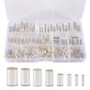 166PCS Wire Ferrules Kits Silver Plated Copper Crimp Terminal Connector