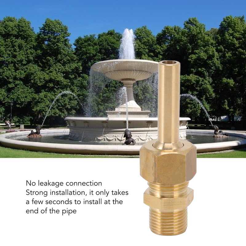 4 PCS Water Fountain Nozzles Pure Copper Large Hexagonal Direct