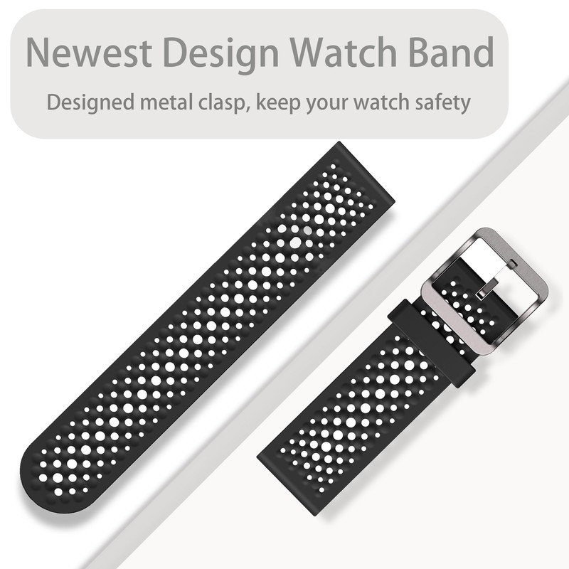 Lamshaw Compatible for Shock Clock 3 Bands, Silicone band with