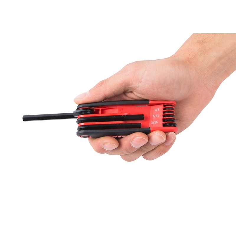 Steelman Portable Folding Hex Key Wrench Multi-Tool Standard (SAE), Set