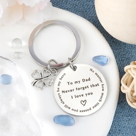 Dad Christmas Gifts for Dad Gifts,Daddy Christmas Gifts,Christmas Presents for Dad,Father Day Gifts from Daughter,Father's Day Gifts,Dad Keyring,Fathers Day Keychain,Xmas Gifts for Dad Birthday Gifts