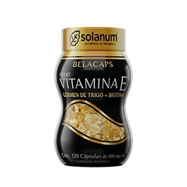 Biotina Con Vitamina E 120 Cápsulas De 550 Mg Solanum.