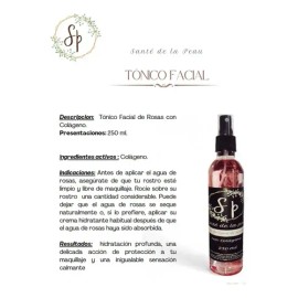 Tónico Facial Agua De Rosas Y Colágeno - Santé De La Peau