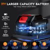 Cordless Car Buffer Polisher Kit with 2x21V Batteries, 6 Inch