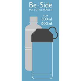 BE-SIDE PETBOTTLE COOLER 410470 Living Water Bottle Holder, 16.9 fl oz (500 ml) / 600 ml Cold Insulation, Blue
