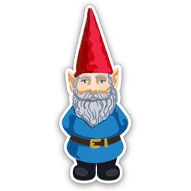 GT Graphics Express Garden Gnome - 16" - Large Size Vinyl Sticker - for Truck Car Cornhole Board