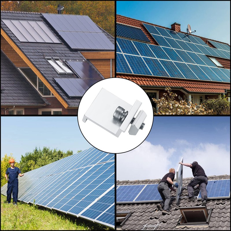 Solar Panel Bracket End Clamps, Photovoltaic Solar Panels Edge Clamp