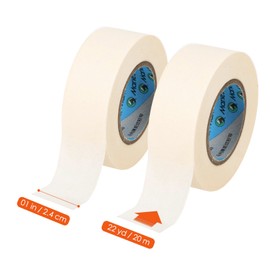 Marie's Pocket Size Masking Tape 5 Rolls, White Painters Tape 1 inch Wide for General Purpose, Arts & Crafts, Home, Office, and School Use 1 Inch x 22 Yards x 5 Rolls
