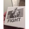 Trump “Fight” Coaster White Ceramic Set Of 4