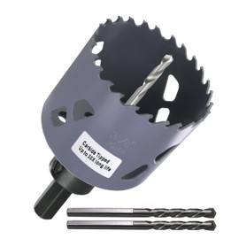 WoWSupM 3-1/8 inch Carbide Hole Saw Bit Deep Cutting 2.36” for Multiple Material Hardy Plank Nail Embedded Wood Air Brick Up to 30X Longer Life