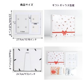 KCTOAMZ Baby Footprint Kit, Newborn Hand Keepsake Frame, Bullet Baby Picture Frame Printing Kit- Baby Hand Kit, Gift for New Mom (White)