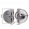 Ranbo Frameless Double-Sided Glass Door Lock, No-Drill, 304 Stainless Steel,