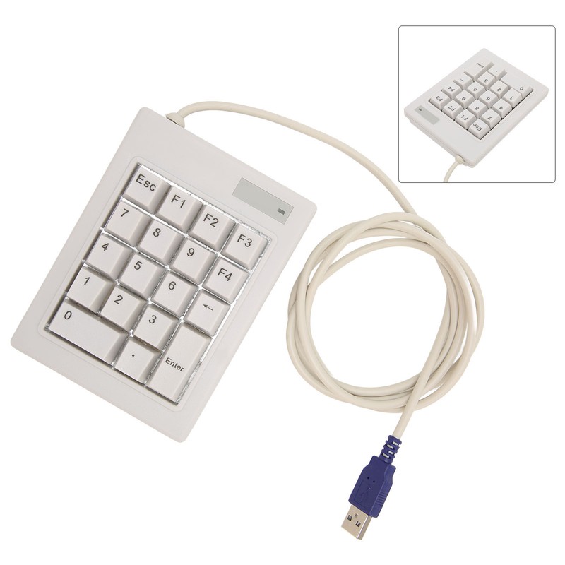 Mechanical Numpad Wired 18 Keys Linear Action Switch ABS Plug
