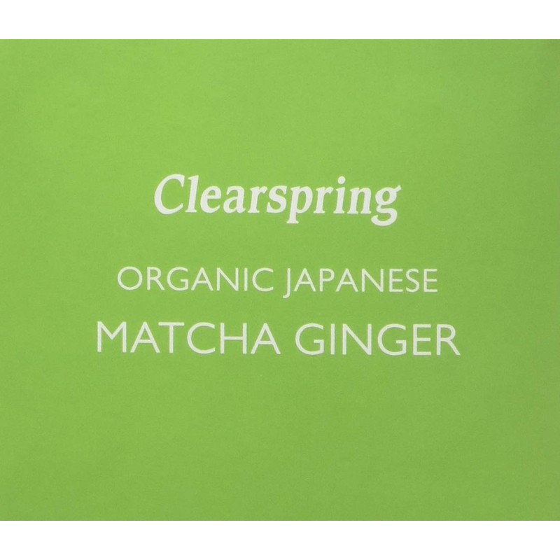 Clearspring Organic Japanese Matcha Ginger, Green Teabags, Pack of 4,