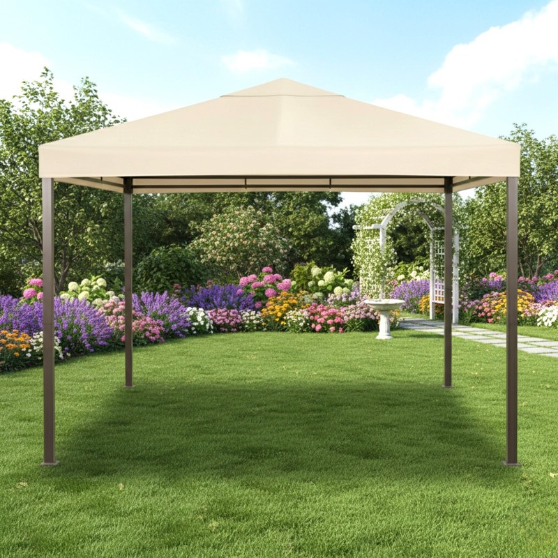 Garden Winds Reinforced Universal 10' x 10' Single Tiered Gazebo