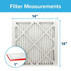Filtrete 14x14x1 Air Filter, MPR 1000, MERV 11, Micro Allergen Defense 3-Month Pleated 1-Inch Air Filters, 2 Filters