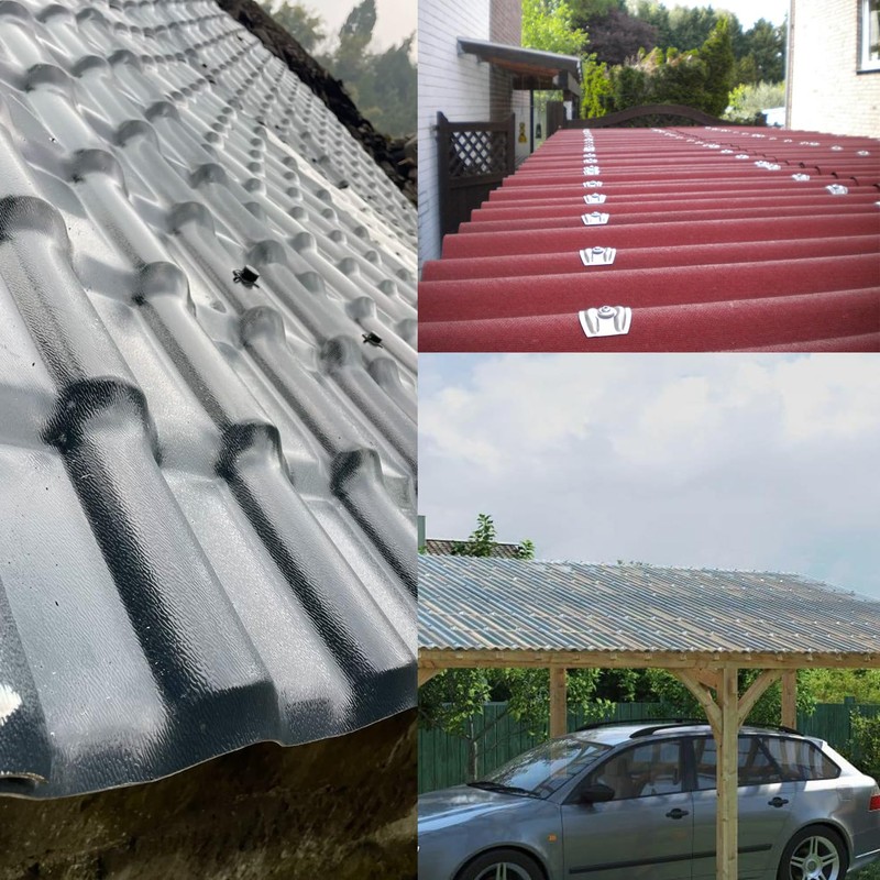 Dome Corrugated Sheets Mounting Material Pack of 100 Spacers Corrugated