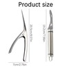 2 Pcs, Stainless Steel Shrimp Peeler and Deveiner Tool, Shrimp