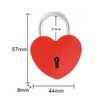 Heart Padlock with Key, Love Lock, Heart Mini Key Lock
