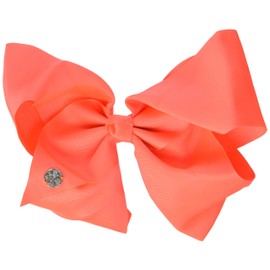 JoJo Siwa Signature Collection Large Cheer Hair Bow (Neon Coral)