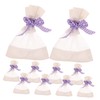 KOMBIUDA 10pcs Empty Lavender Sachet Bags Cotton Mesh Pouches for
