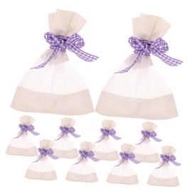 KOMBIUDA 10pcs Empty Lavender Sachet Bags Cotton Mesh Pouches for DIY Versatile Storage for Lavender Jewelry More Durable Lightweight Portable Design for Festivals