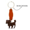 MONKIMAU Leather Keyring Labrador Retriever Dog