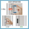 GreaTalent 6PACK Home Security Door Reinforcement Lock Childproof, Add High