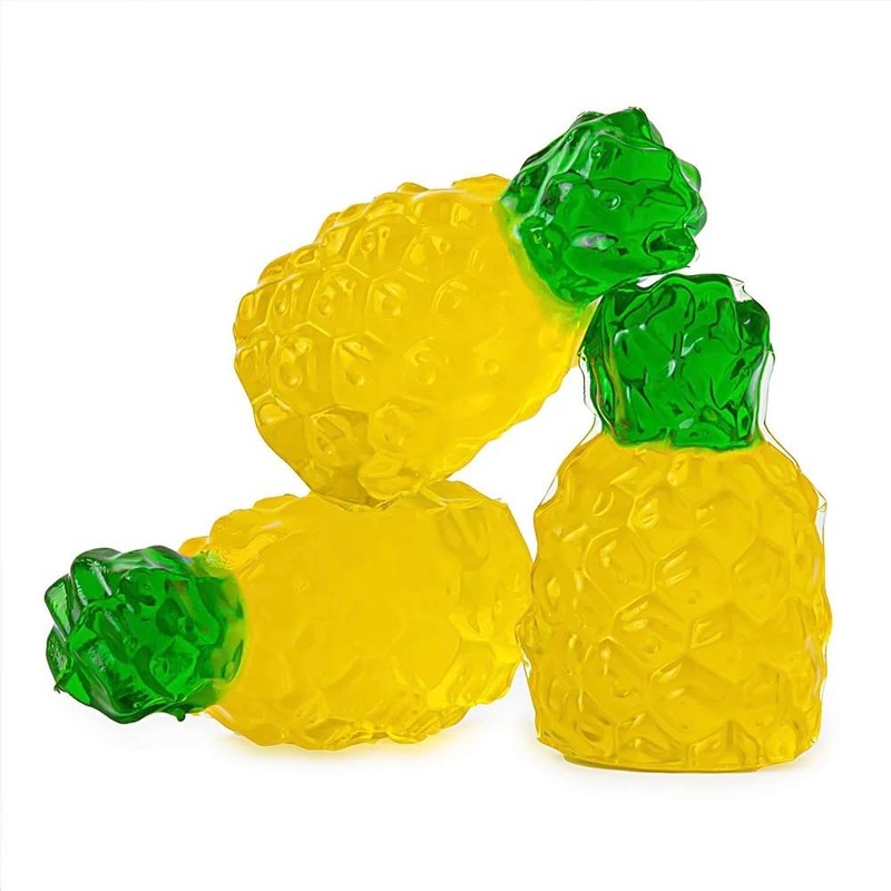 Bayside Candy 3D Gummy Pineapples Candy - Gummi Candy -