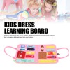 Educational Activity Developing Sensory Board Kids Dress Learning Board Toy