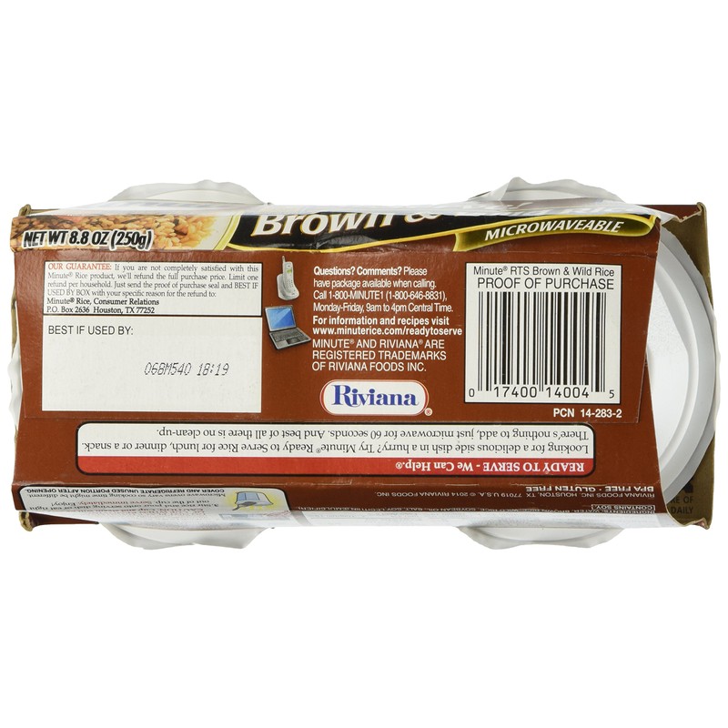 Minute Ready to Serve Brown & Wild Rice, 4.4 Ounce