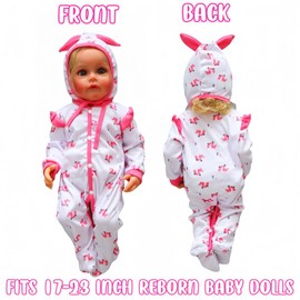 MAIHAO Reborn Baby Dolls Clothes Little Fox Outfit for 17-24 Inch Reborn Newborn Baby Dolls Clothes Accessories with Hat Baby Clothing 2pcs Set