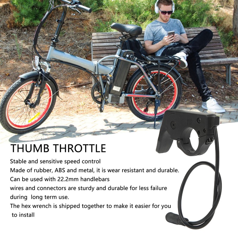 Thumb Throttle Electric Bicycle Thumb Accelerator Bike Speed Control Finger