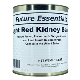 Future Essentials Light Red Kidney Beans – #10 Size Can, 30 Year Shelf Life