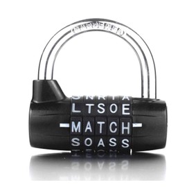 Padlock,combination padlock,5 dial padlock,5 letter lock,5 code padlock,gym locker lock,for indoor, outdoor,locker room,locker room, gameprop,warehouse,school,dormitory,hostel,bicycle,gate,fence,black