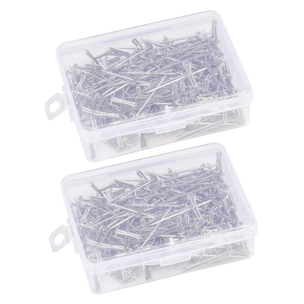 Beavorty 400pcs Wig T Pin Professional Wig Fixing Needles for