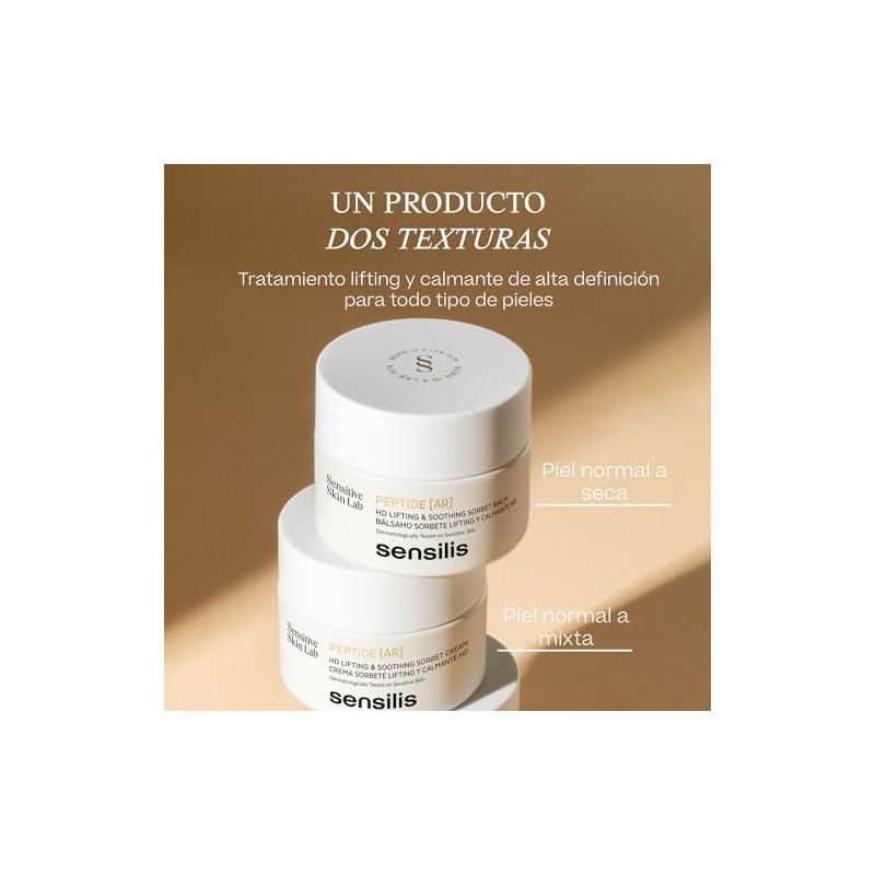 Sensilis Peptide Crema Sorbete Efecto Lifting Calmante Péptidos Ácido Hialurónico