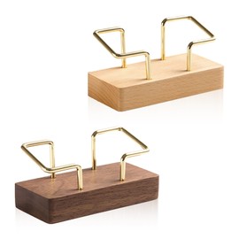 Business Card Holder for Desk, Display Stand Postcard Holder for Office Home Desktop, Office Desk Accessories for Women and Men