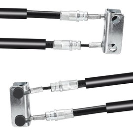 LEAPGOMAX EZGO TXT Brake Cable Set Passenger and Driver Side Stainless Steel Core for Marathon Medalist Golf Cart 1994-2008 Gas & Electric OEM 70969-G03