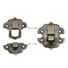 sourcing map Box Latch, Small Size Bronze Decorative Hasp Jewelry