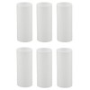 Creative Hobbies White Plastic Medium Base Chandelier Socket Candle Covers,